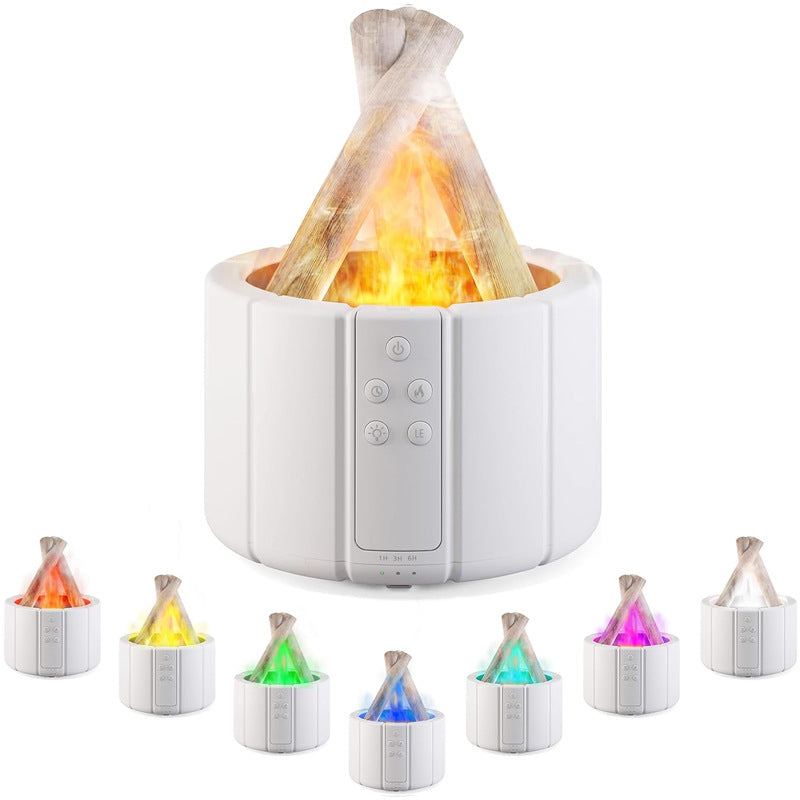 Flame Effect Aroma Diffuser – LED Humidifier for Home & Office