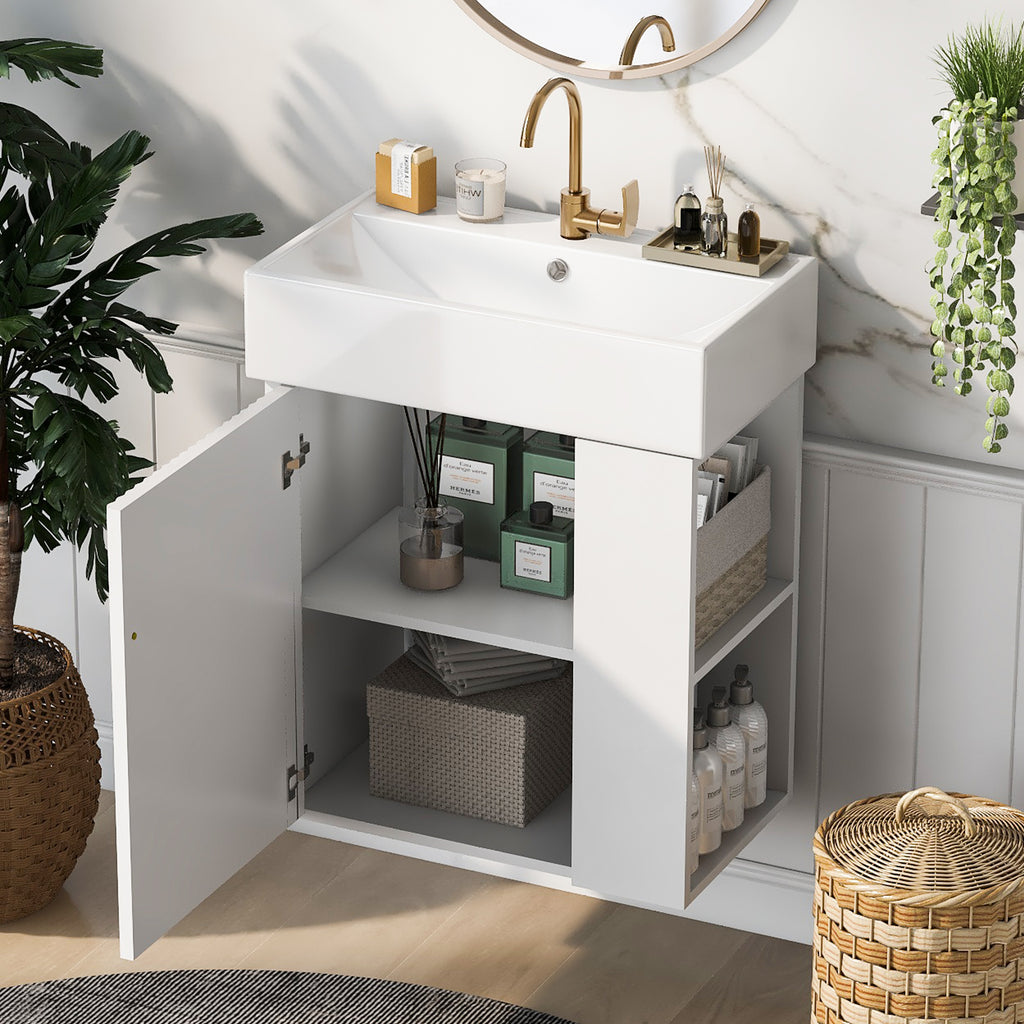 Modern Floating Bathroom Vanity Set