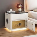 Smart Bedside Table with Safe & Wireless Charging